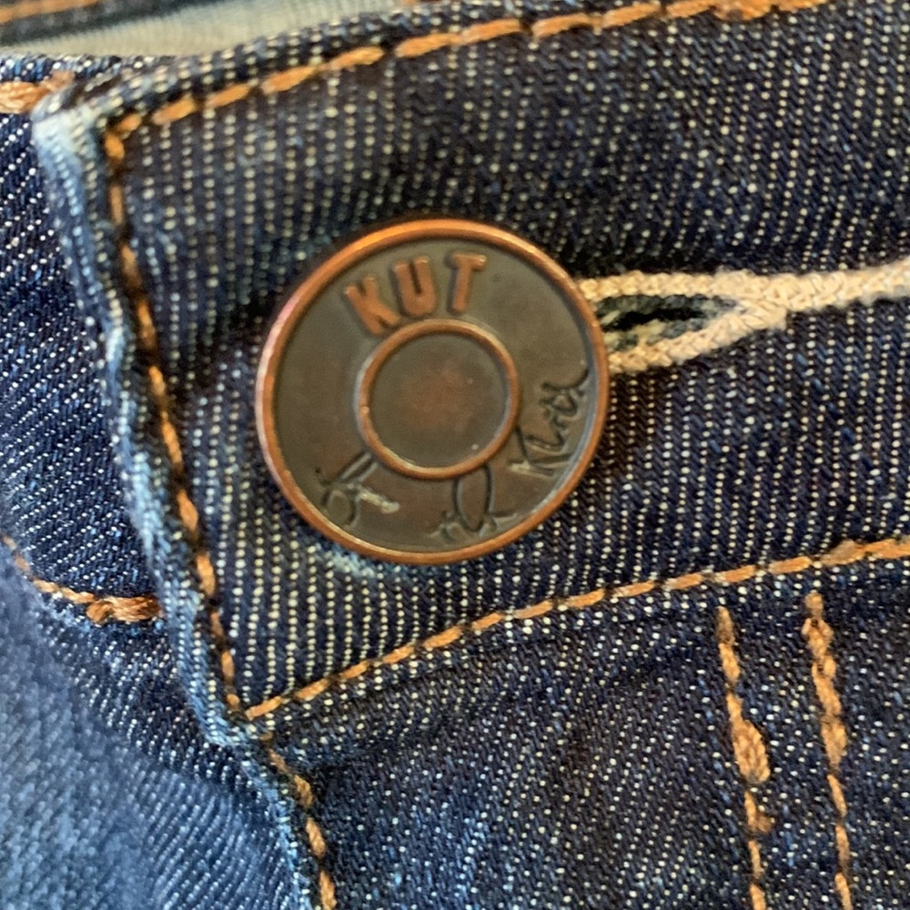 Kut from the Kloth size 6 x 32.5 Rachel bootcut stretch jeans blue denim EUC - Picture 7 of 12